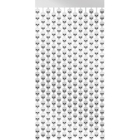 1,00 x 2,00 m metallischer Totenkopfvorhang
