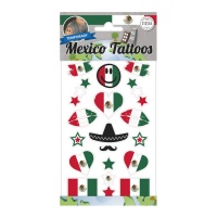 Assortierte Mexiko-Tattoos - 1 Blatt