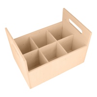 24 x 16 x 16 cm großer Organizer aus Holz