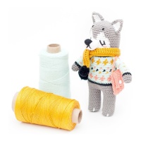 Knit with me Ulv, the wolf amigurumi kit by @gallimelmas - Casasol