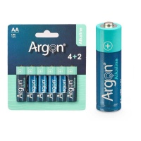 AA Alkaline-Batterien - Argon - 6 Stück.