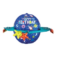 Happy Birthday Galaxie Ballon 73 x 50 cm - Anagramm