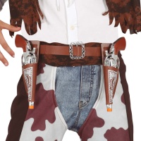 Kinder Cowboy Pistolenkoffer mit Pistolen