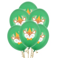 Baby-Hirsch Latex-Ballons 30cm - PartyDeco - 50 Stück