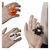 Halloween Ring mit Licht - 1 Stück