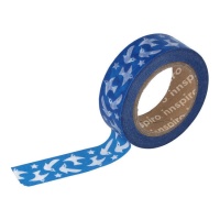 Washi-Tape Vögel blau - 10 m