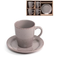 Motas taupe 250 ml Kaffeebecher - 4 Dienstleistungen