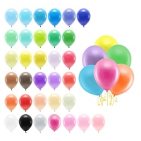 Latexballons 30 cm pastellfarben biologisch abbaubar - PartyDeco - 100 Stück