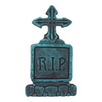 Antikisierter RIP-Kreuz-Grabstein 43 x 22 cm