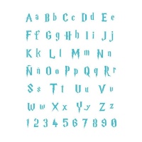 Schablone Alphabet Schablone Magic School 20 x 28,5 cm - Artis Dekor - 1 Stück