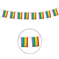 Regenbogen-Wimpel - 10 m