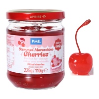 Rote Maraschino-Kirschen mit Stiel 225 g