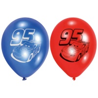 Autos Latexballons 22,8 cm - Amscan - 6 Stück.