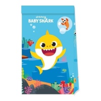 Baby Shark Papiertüten - 4 Stück