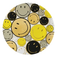 Smiley-Bewegungsplatten 23 cm - 8 Stück