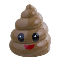 Poop Emoticon Spardose 16 cm - DCasa