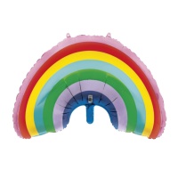 Regenbogen Luftballon Silhouette XL 91,4 cm - Einzigartig