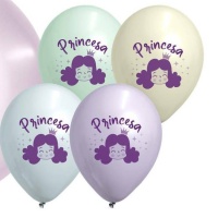 Latexballons Prinzessin farbig sortiert 30 cm - Clown Luftballons - 25 Stück