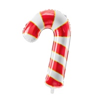 Roter Zuckerstangen-Ballon 50 x 82cm - PartyDeco