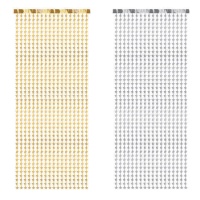 Dekorativer Vorhang mit Sternen 2,45 x 1 m