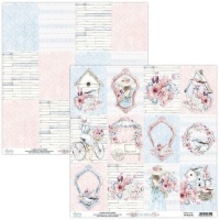 Romantisches Elodie Scrapbooking Papier - Mintay Papiere - 1 Blatt