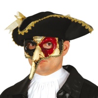 Venezianische Maske mit Partitur