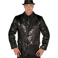 Schwarze Jacke mit Pailletten für Männer