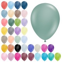 Pastellfarbene Latexballons 13 cm - Tuftex - 50 Stück.