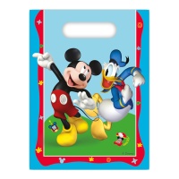 Mickey Mouse blaue Taschen - 6 Stück.