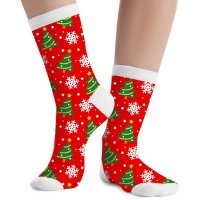 Weihnachtsbaum-Socken - 1 Paar