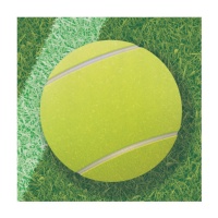 Tennis & Padel Servietten 16,5 x 16,5 cm - 16 Stück.