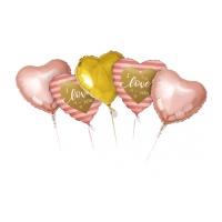 Bouquet aus Herzballons 