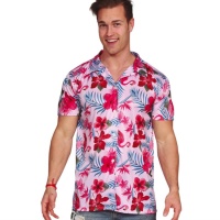 Hawaiianisches Flamingo-Shirt für Erwachsene