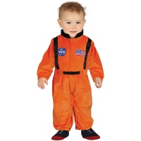 Orangefarbenes Astronautenkostüm für Baby