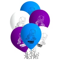 Sonic prime Latex-Ballons 27 cm - 8 Stück