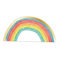 Regenbogen-Servietten 16,5 x 8 cm - 16 Stück.