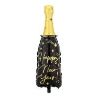 Happy New Year Flaschenballon 88 x 27 cm - PartyDeco