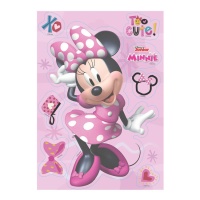 Rosa Minnie Mouse essbare Waffel 14,8 x 21 cm - Dekora