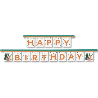 Happy Birthday Woodland Animals 3 m Girlande