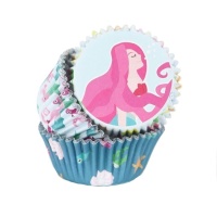 Meerjungfrau Cupcake Kapseln - PME - 60 Stk.