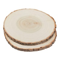 Holzklotz 18-21 cm - 2 Stück.