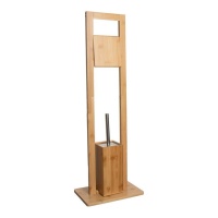 Toilettenbürstenhalter aus Bambus mit Toilettenbürstenhalter 82 cm