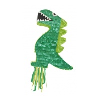 Grüne Dinosaurier 3D-Piñata 43 x 34 x 9 cm