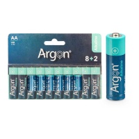 Alkaline-Batterien Typ AA - Argon - 10 Stück.