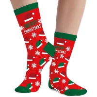 Kinder-Weihnachtsmann-Mützen-Socken - 1 Paar