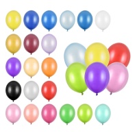 23 cm Metallic-Latex-Ballons - PartyDeco - 100 Stück