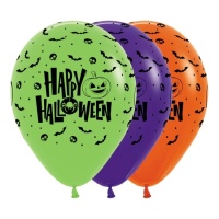 Happy Halloween Latexballons 30 cm - Sempertex - 12 Stück.