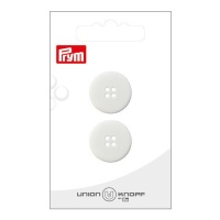 Weiße Knöpfe mit 4 Ösen von 2 cm - Prym - 2 Stück