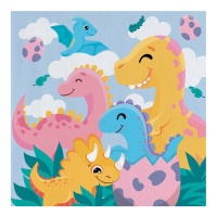 Dino Friends Servietten 16,5 x 16,5 cm - 20 Stück