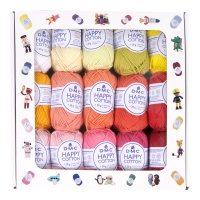 Packung mit 30 Kugeln von Happy Cotton 20 gr - DMC